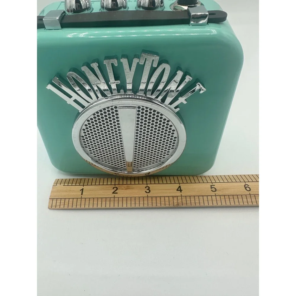 Danelectro Honeytone Mini Guitar Amp Teal N-10 Excellent Portable Practice Amp - Picture 6 of 8